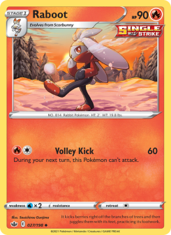 Raboot - pokemon TCG Card