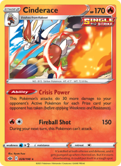 Cinderace - pokemon TCG Card