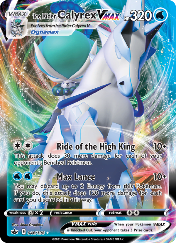 Ice Rider Calyrex VMAX - Pokémon TCG Card
