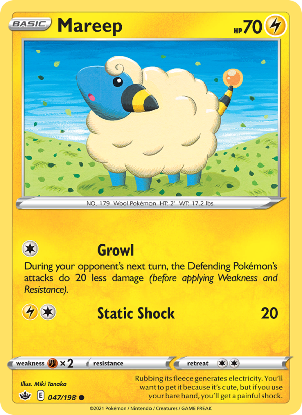 Mareep - Pokémon TCG Card