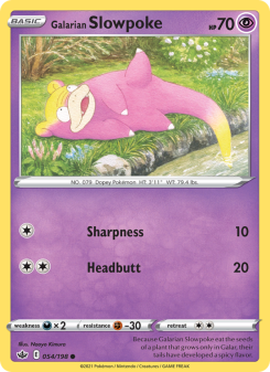 Galarian Slowpoke - pokemon TCG Card
