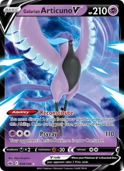 Galarian Articuno V - pokemon TCG Card