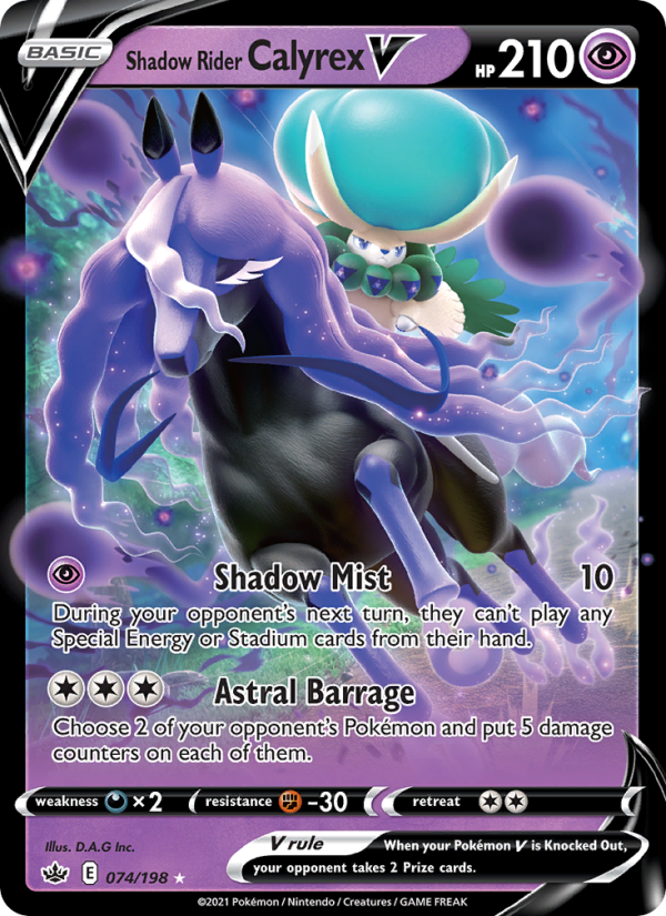 Shadow Rider Calyrex V - Pokémon TCG Card