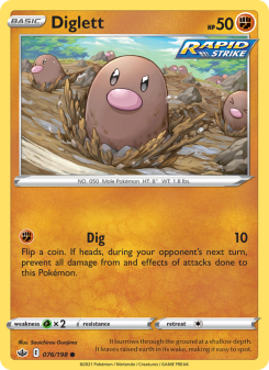 Diglett - pokemon TCG Card