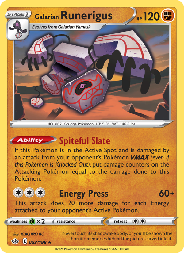 Galarian Runerigus - Pokémon TCG Card