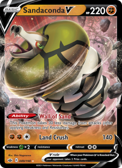 Sandaconda V - pokemon TCG Card