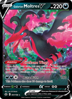 Galarian Moltres V - pokemon TCG Card