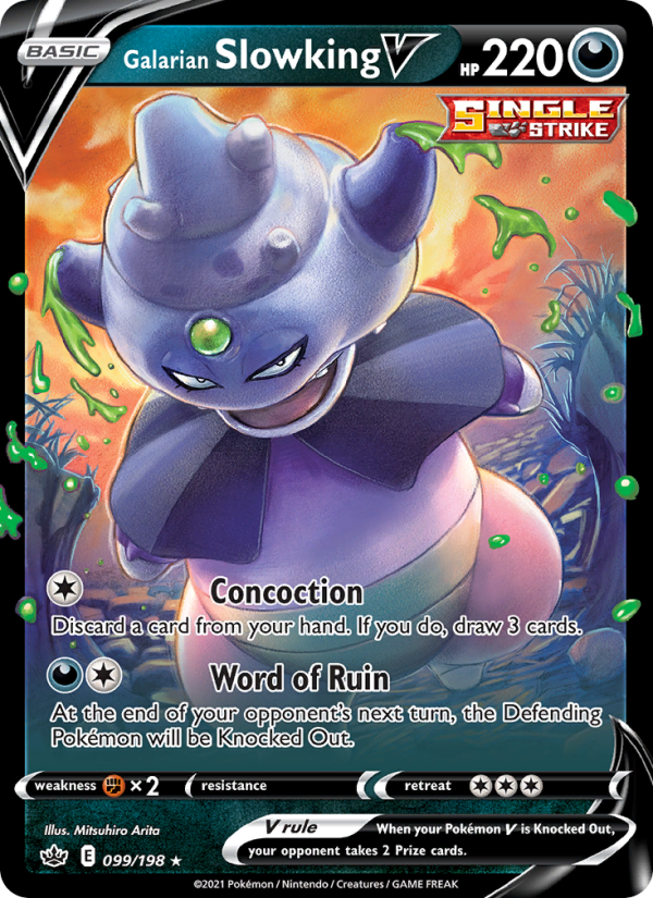 Galarian Slowking V - Pokémon TCG Card