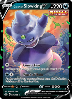 Galarian Slowking V - pokemon TCG Card