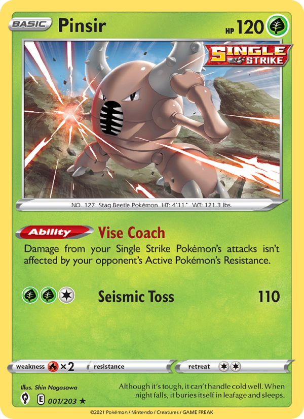 Pinsir - Pokémon TCG Card