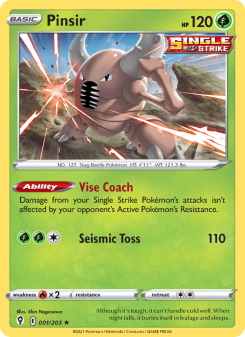 Pinsir - pokemon TCG Card