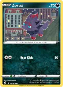 Zorua - pokemon TCG Card