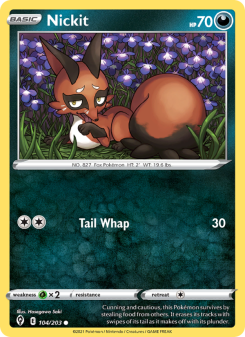 Nickit - pokemon TCG Card