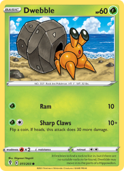 Dwebble - pokemon TCG Card