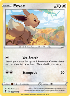Eevee - pokemon TCG Card