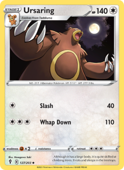 Ursaring - pokemon TCG Card