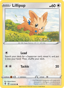 Lillipup - pokemon TCG Card