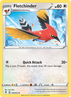 Fletchinder - pokemon TCG Card
