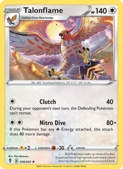 Talonflame - pokemon TCG Card