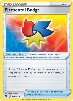 Elemental Badge - pokemon TCG Card