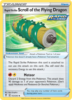 Rapid Strike Scroll of the Flying Dragon - pokemon TCG Card