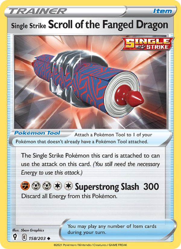 Single Strike Scroll of the Fanged Dragon - Pokémon TCG Card