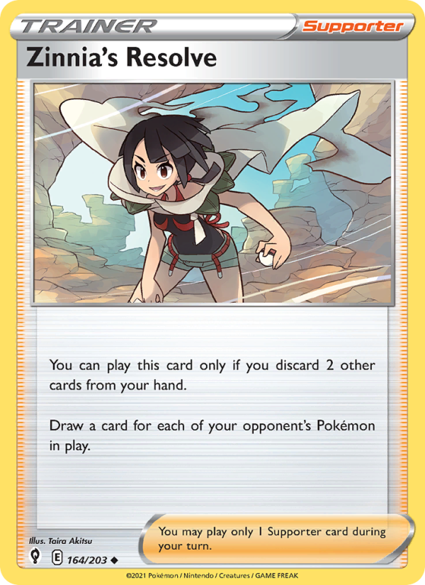 Zinnia's Resolve - Pokémon TCG Card