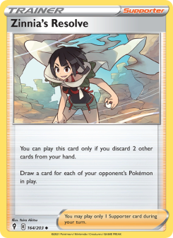 Zinnia's Resolve - pokemon TCG Card