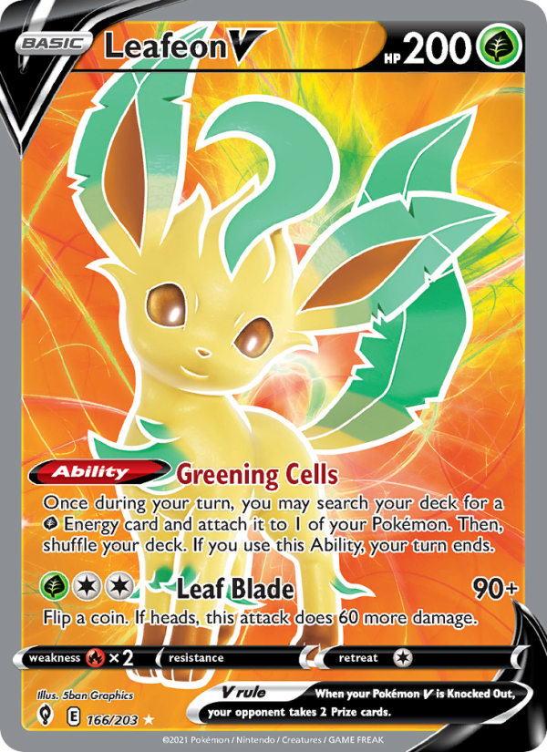 Leafeon V - Pokémon TCG Card