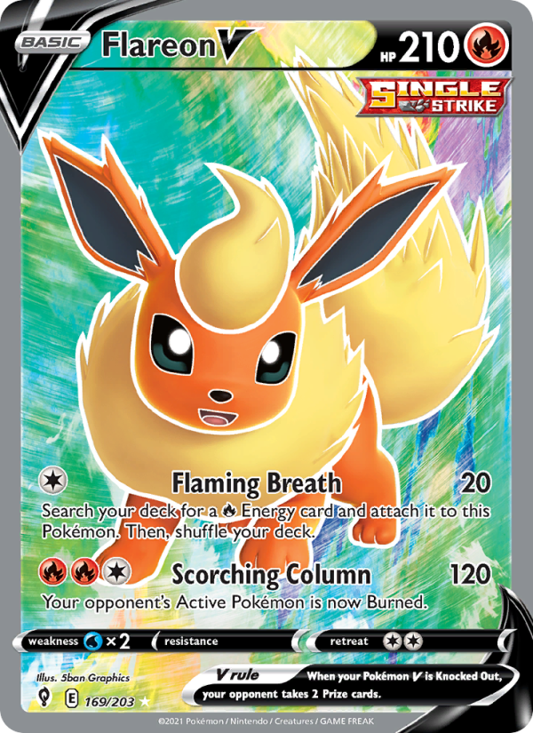 Flareon V - Pokémon TCG Card