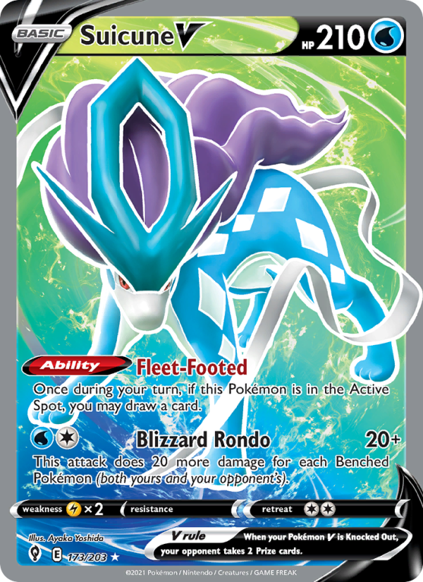 Suicune V - Pokémon TCG Card