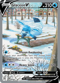 Glaceon V - pokemon TCG Card