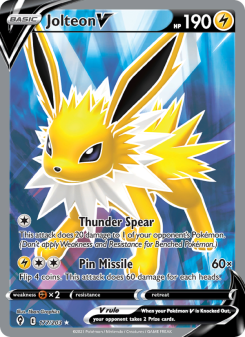 Jolteon V - pokemon TCG Card