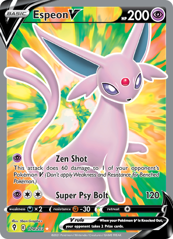 Espeon V - Pokémon TCG Card