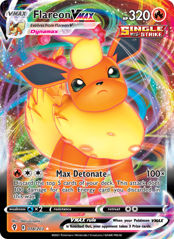 Flareon VMAX - Pokémon TCG Card