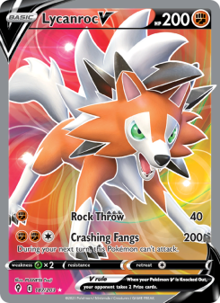 Lycanroc V - pokemon TCG Card