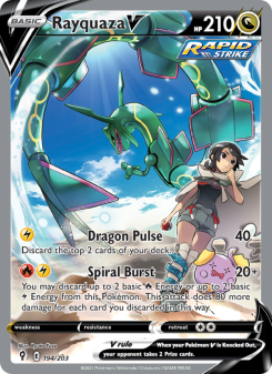 Rayquaza V - pokemon TCG Card
