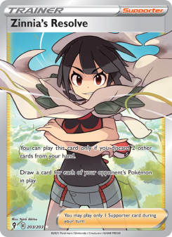 Zinnia's Resolve - pokemon TCG Card