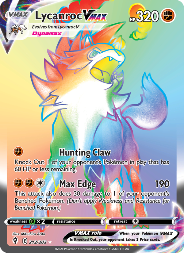 Lycanroc VMAX - Pokémon TCG Card
