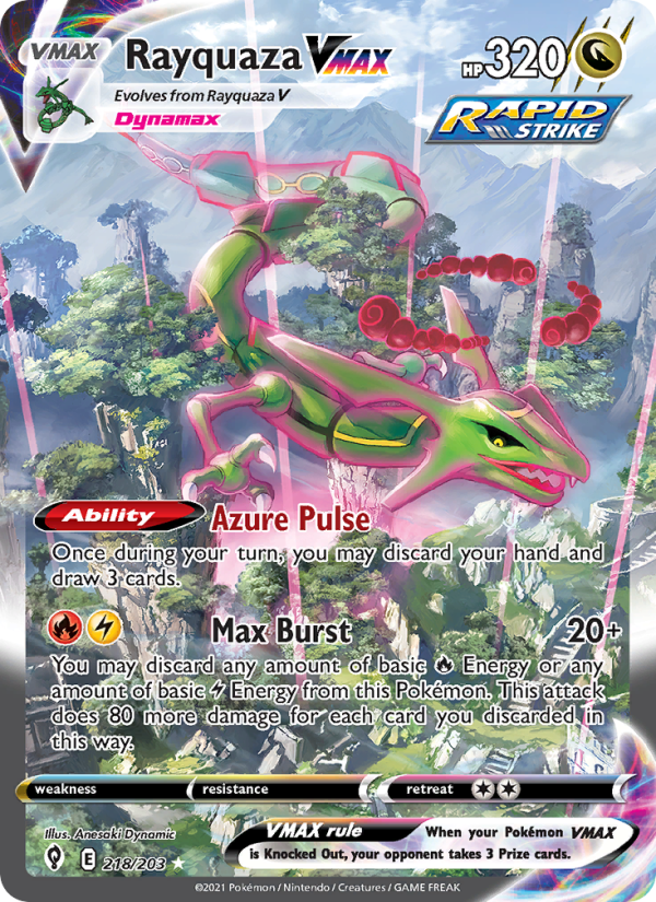 Rayquaza VMAX - Pokémon TCG Card