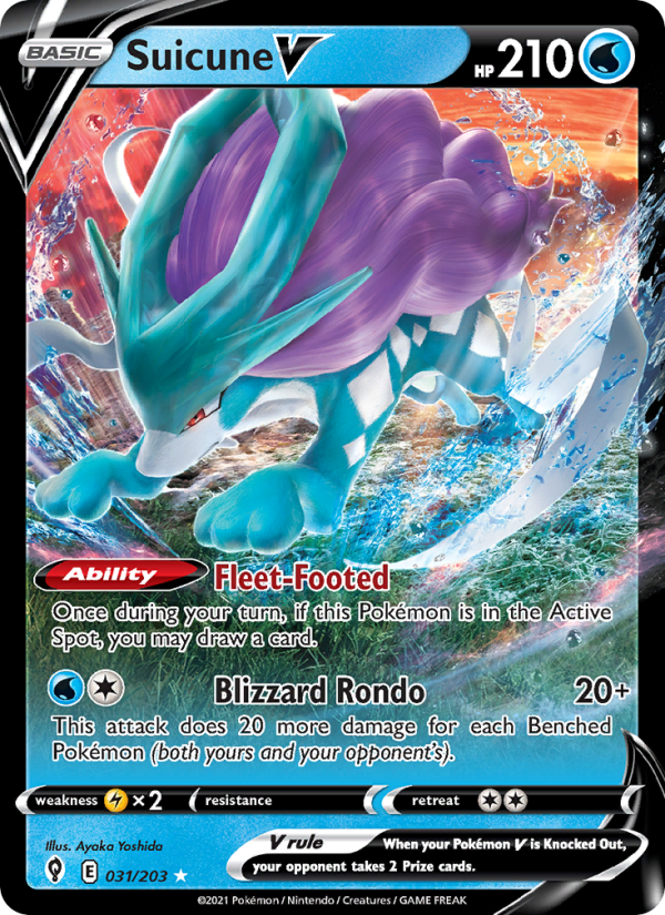 Suicune V - Pokémon TCG Card