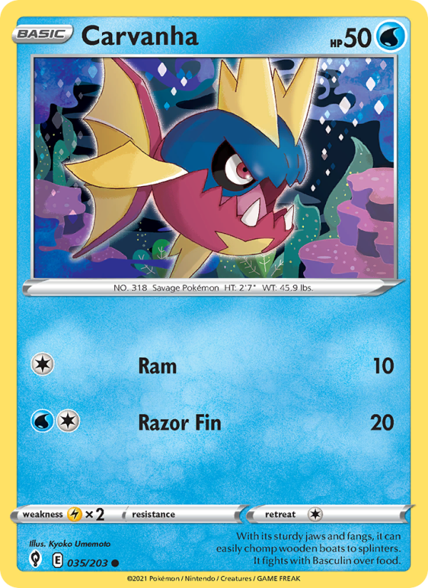Carvanha - Pokémon TCG Card