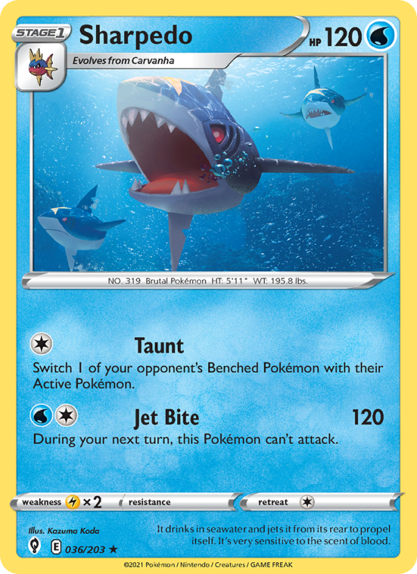 Sharpedo - Pokémon TCG Card