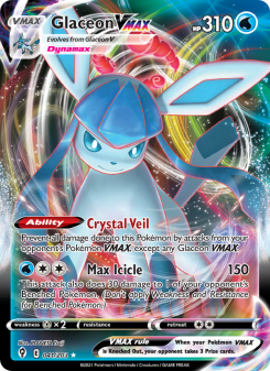 Glaceon VMAX - pokemon TCG Card
