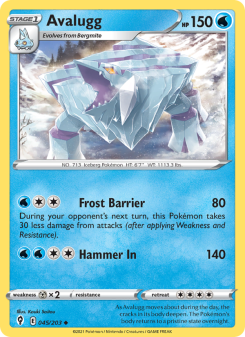 Avalugg - pokemon TCG Card