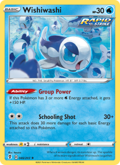 Wishiwashi - pokemon TCG Card