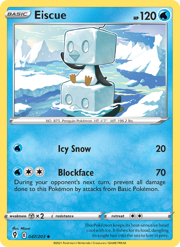 Eiscue - Pokémon TCG Card