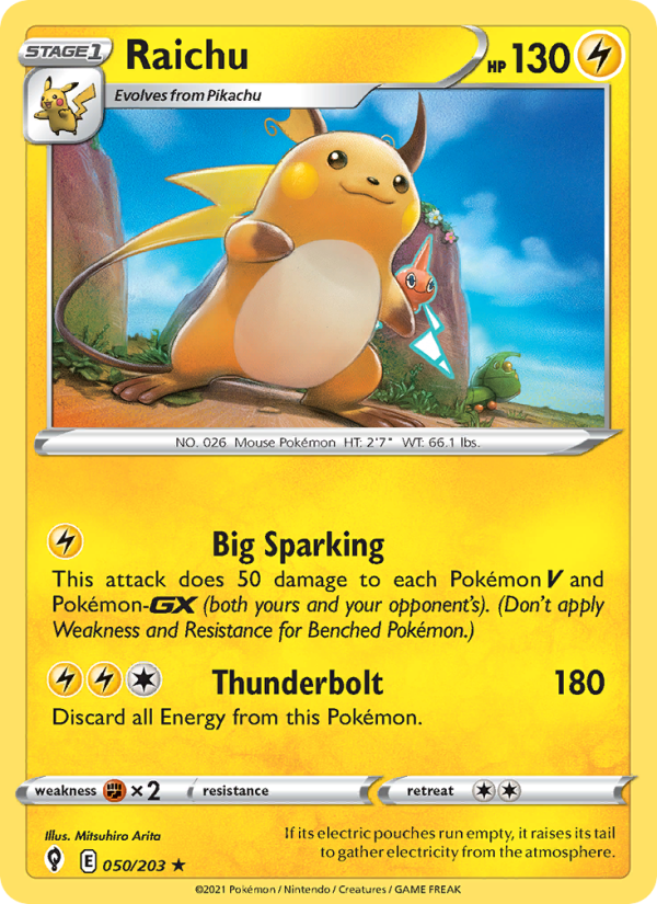 Raichu - Pokémon TCG Card