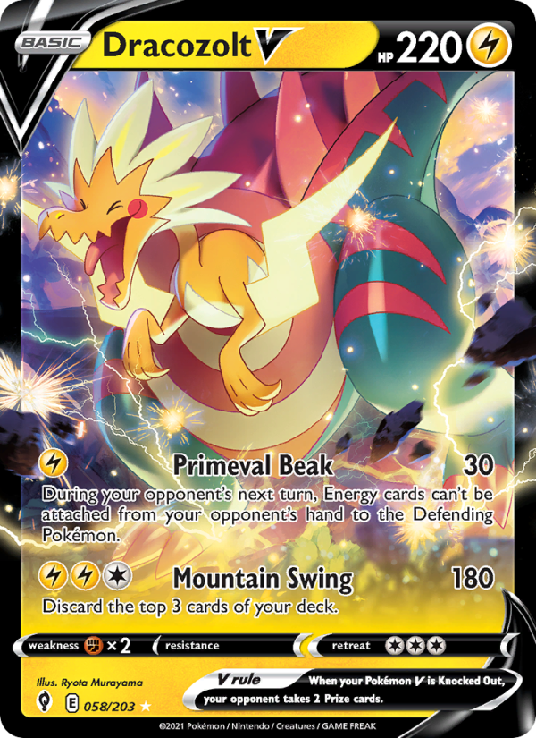 Dracozolt V - Pokémon TCG Card