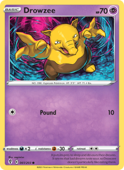 Drowzee - pokemon TCG Card
